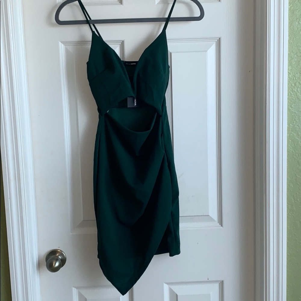Emerald green dress!